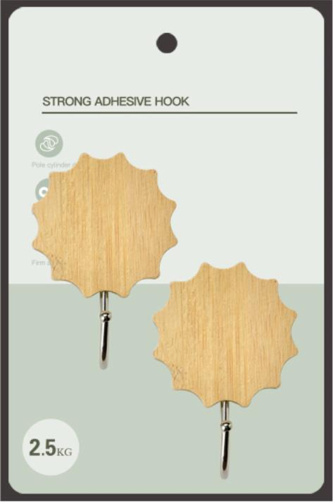 Natural Beech Wood Hooks Wall Mounted Wood Coat Rack Hooks Wood Wall Hooks