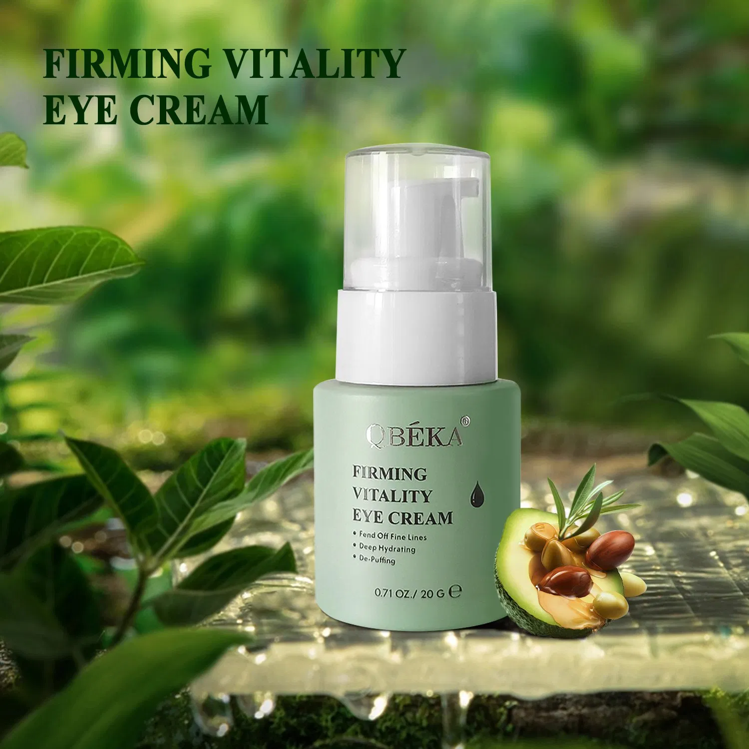 Qbeka Firming Vitality Eye Cream, Revitalizes and Lifts Eye Area