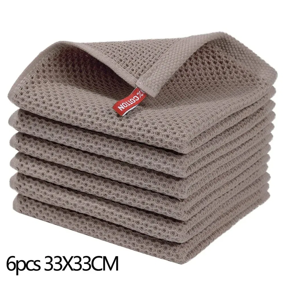 Microfiber Towel Soft Absorbent Dishcloth Kitchen Dish Rag Breathable Face Wash Towel Household Cleaning Cloth Wash Cloth Black&White