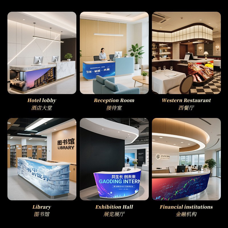 Portable DJ Table DJ Booth for Stage Performance Music Event Concert Night Club LED Displays