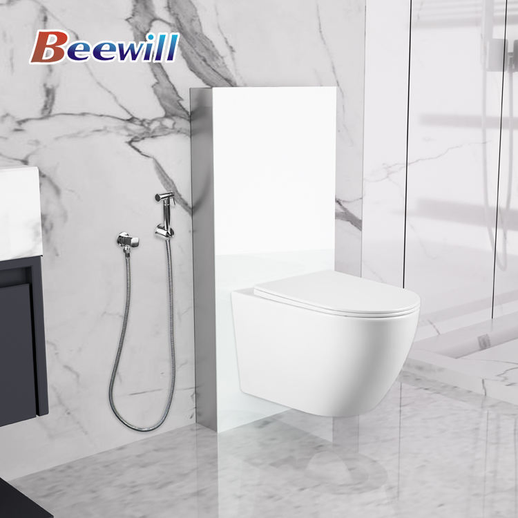 Luxury Sanitary Ware Dual Flushing Toilet Bidet Glass Cistern Toilet Tank Wc Toilet
