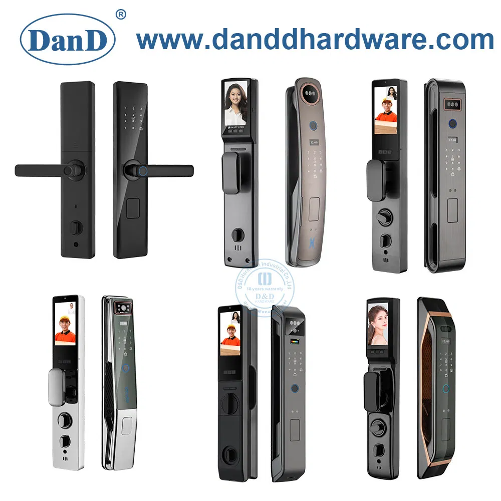 Wholesale Market Keypad Front Door Waterproof Biometric Innovative Fingerprint Handle Smart Electronic Keyless Card Digital Intelligent Hotel Door System Locks