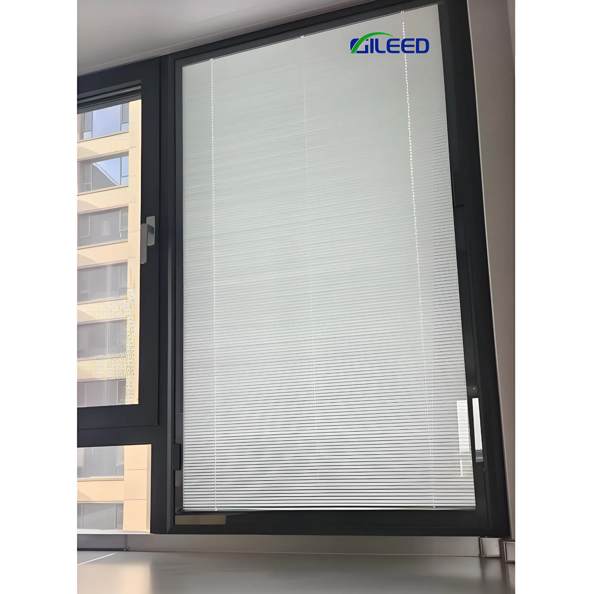 Custom Size UV Blocking Manual Magnetic Control Shutter Curtain Insulated Glass for Home