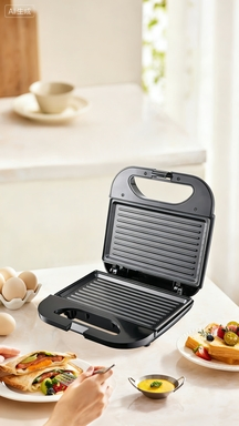 Versatile Sandwich Maker with Adjustable Temperature Control Feature