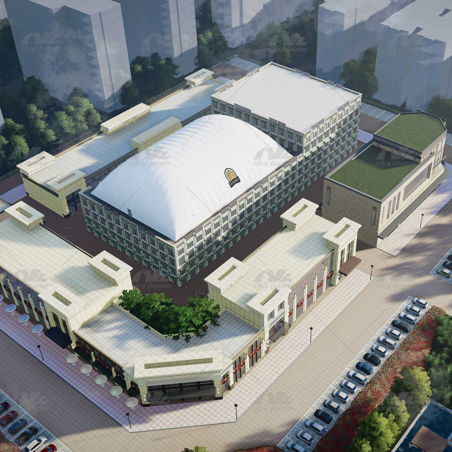 Sports Air Dome for Basketball Court on Rooftop