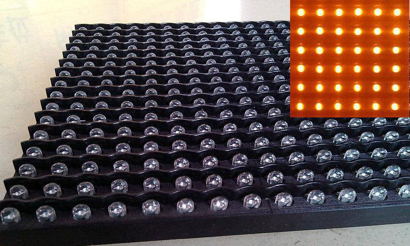Semi-Outdoor Welcome Display P10 LED Module Red/White/Bule/Yellow Single Color DIP P10 LED Display Module