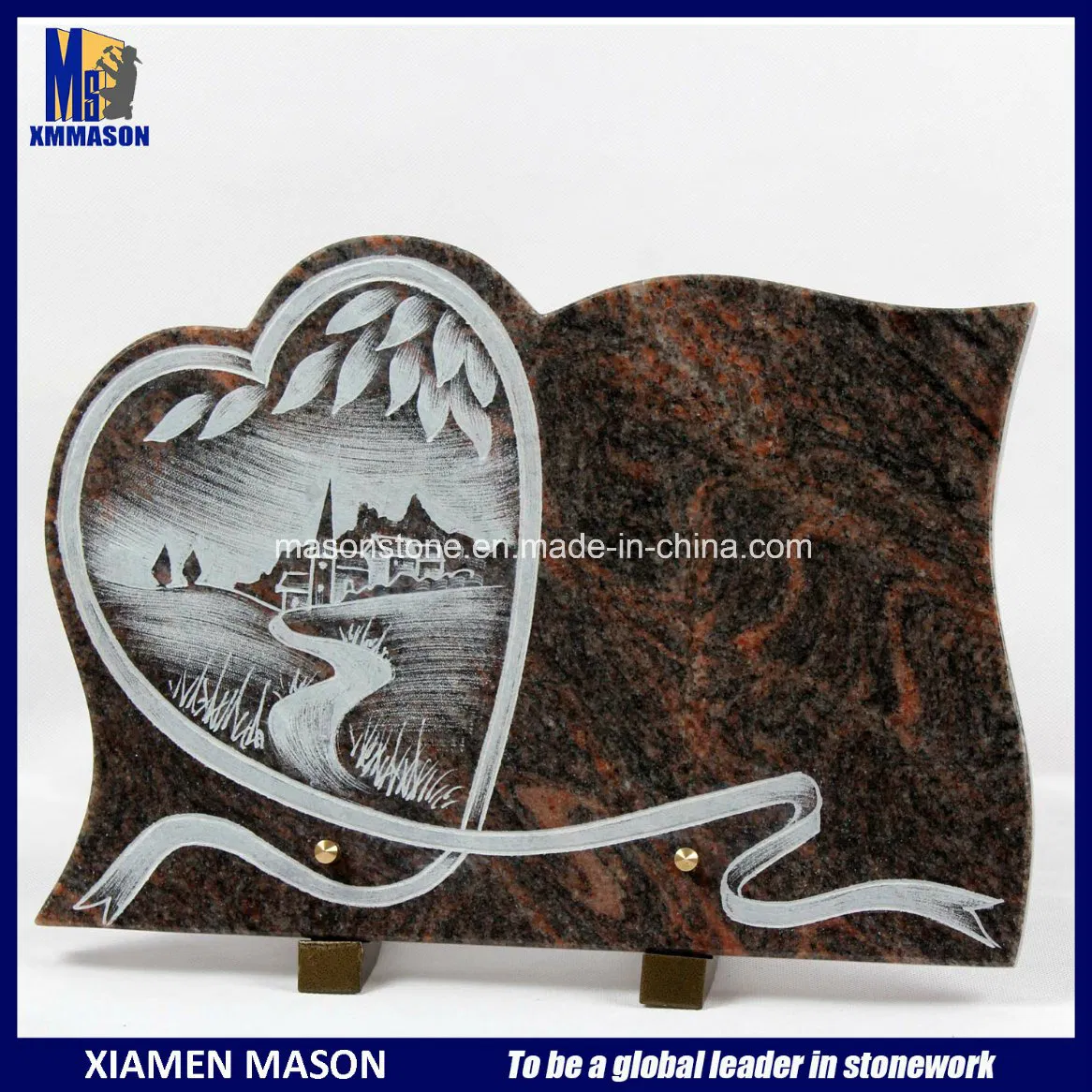 Memorial Plaques with Line Engraving Design