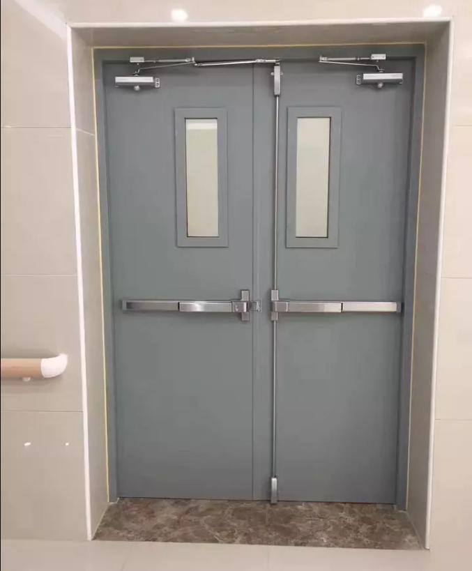 Heavy Duty Fire Rated Steel Swing Security Door with Push Bar
