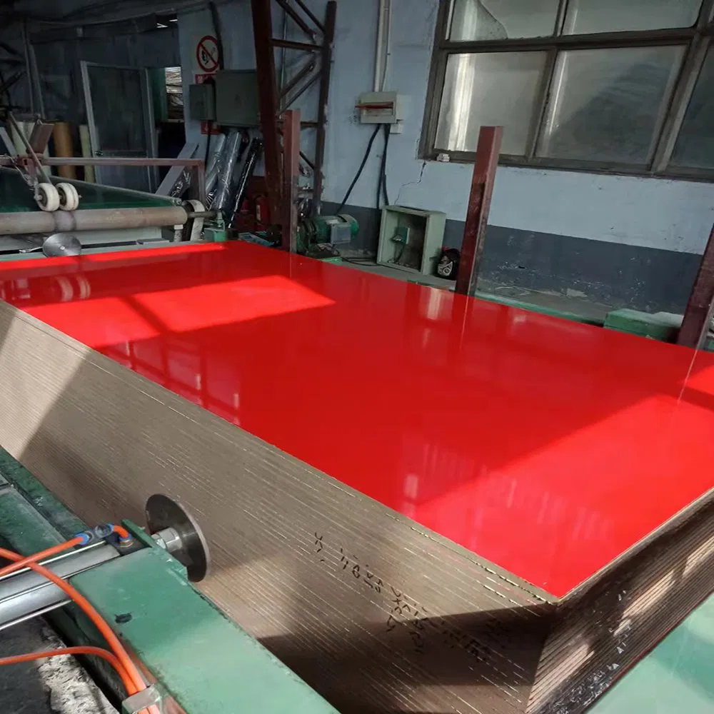 Wood Grain Furniture Board E0 Emission Laminated HPL Melamine Film Faced Plywood / Chipboard / MDF for Kitchen Cabinet Decoration