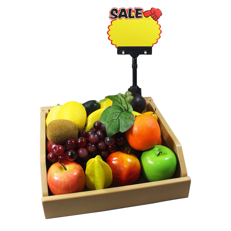 Supermarket Shelf Price Label Display Colorful Plastic Pop Holder Clips