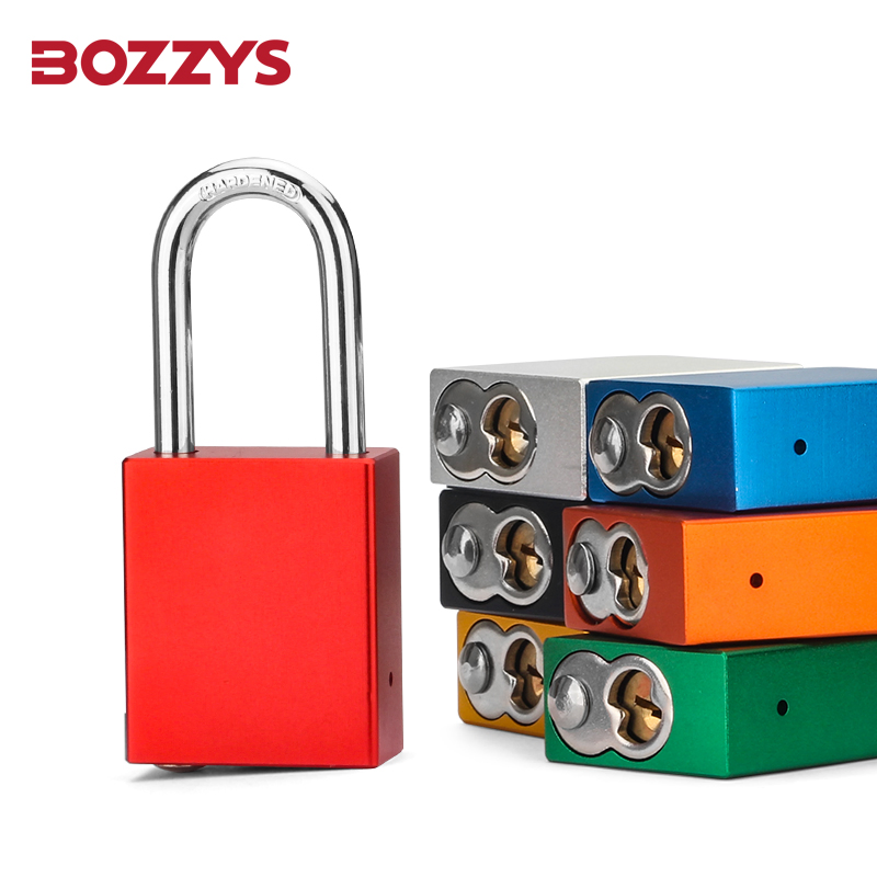 Compact Anodized Automatic Pop-up Aluminium Padlock for Industrial Lockout-Tagout