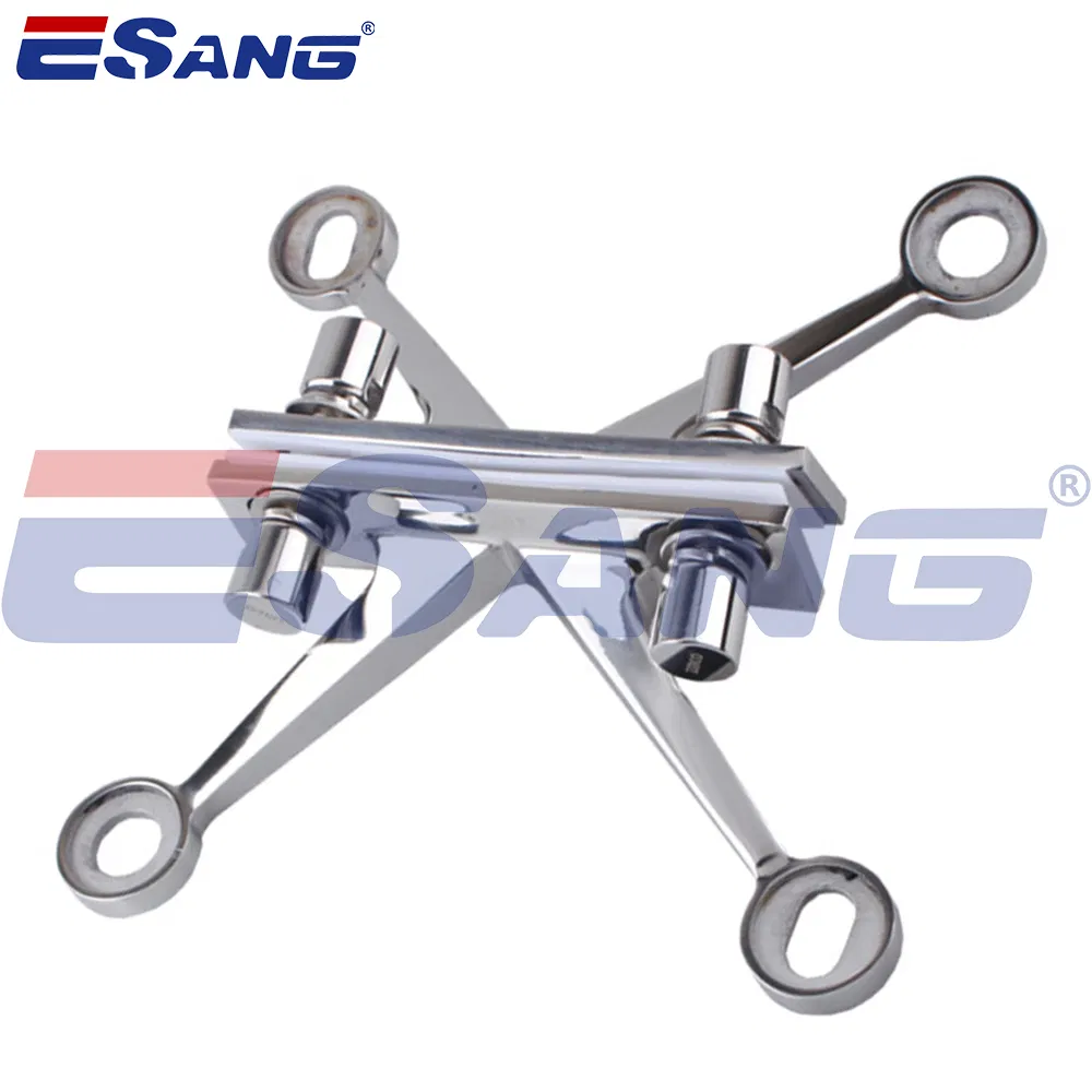 Esang Glass Fittings 4 Way Stainless Steel Curtain Wall Spider System