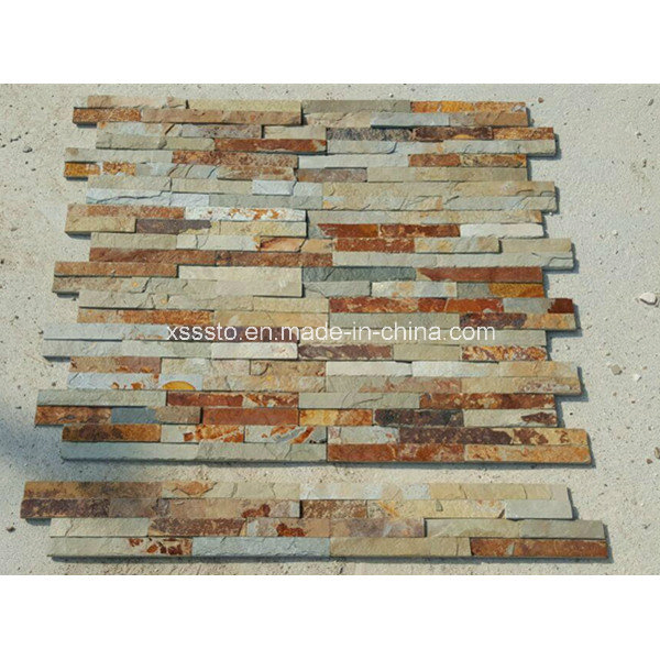 Natural Culture Stone Rusty Slate Veneer Tiles for Wall