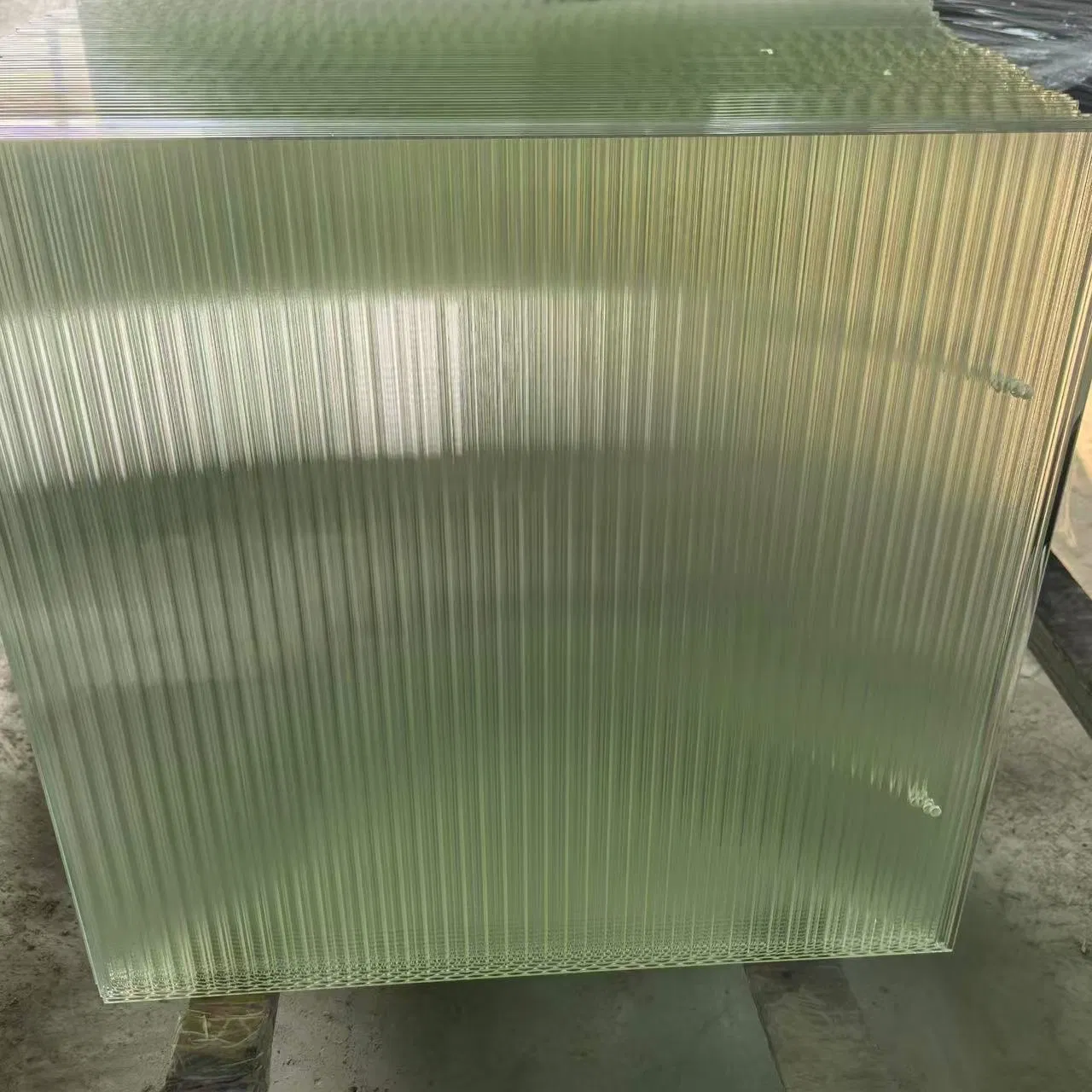 2-12mm Ultra HD Fluted Glass Changhong Moru Pattern Tempered Fluted Reed Decorative Transparent Texture Toughened Glass
