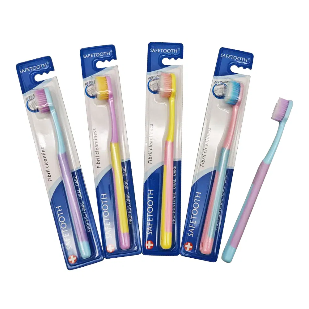 Hot Selling Custom Logo Antislip Handle Adult Toothbrush