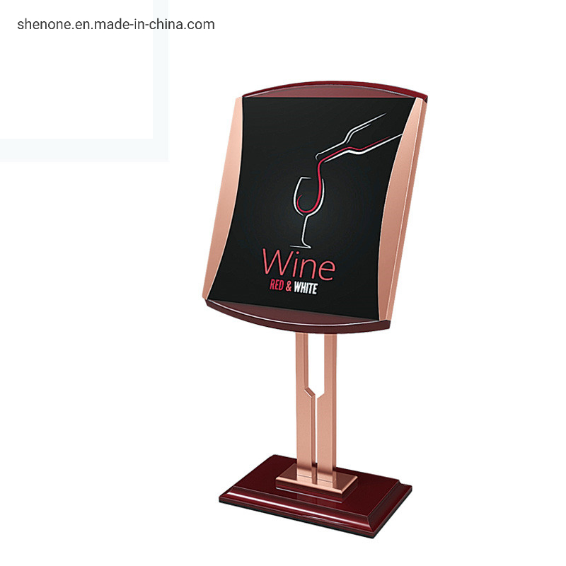 Shenone Factory Custom Clear Acrylic Table Sign Holder Acrylic Card Stand