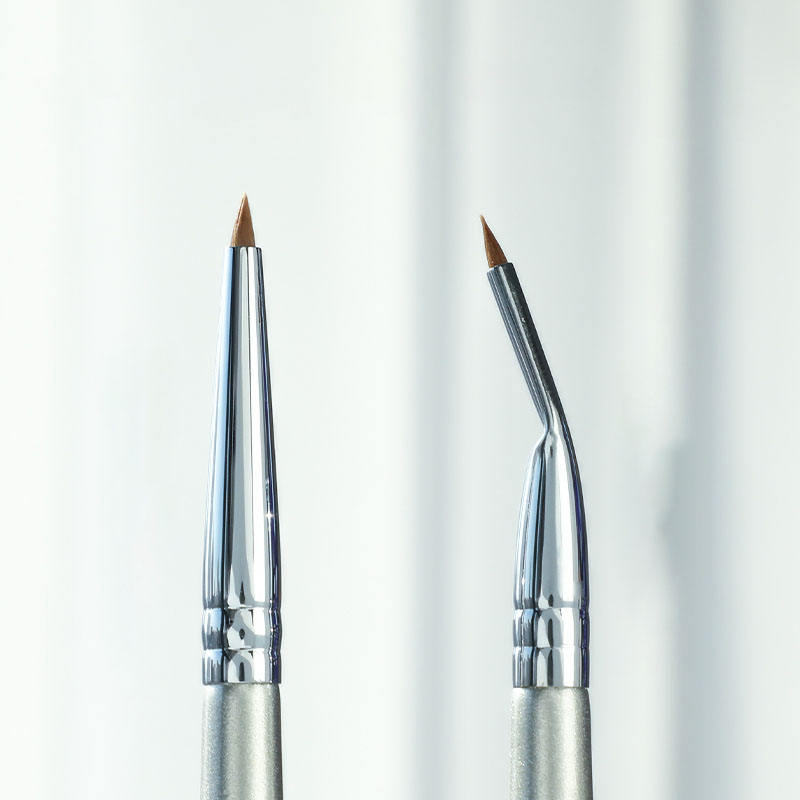 Precision Angled Flat Brush for Fine Gel Cheek Blush Makeup Brush