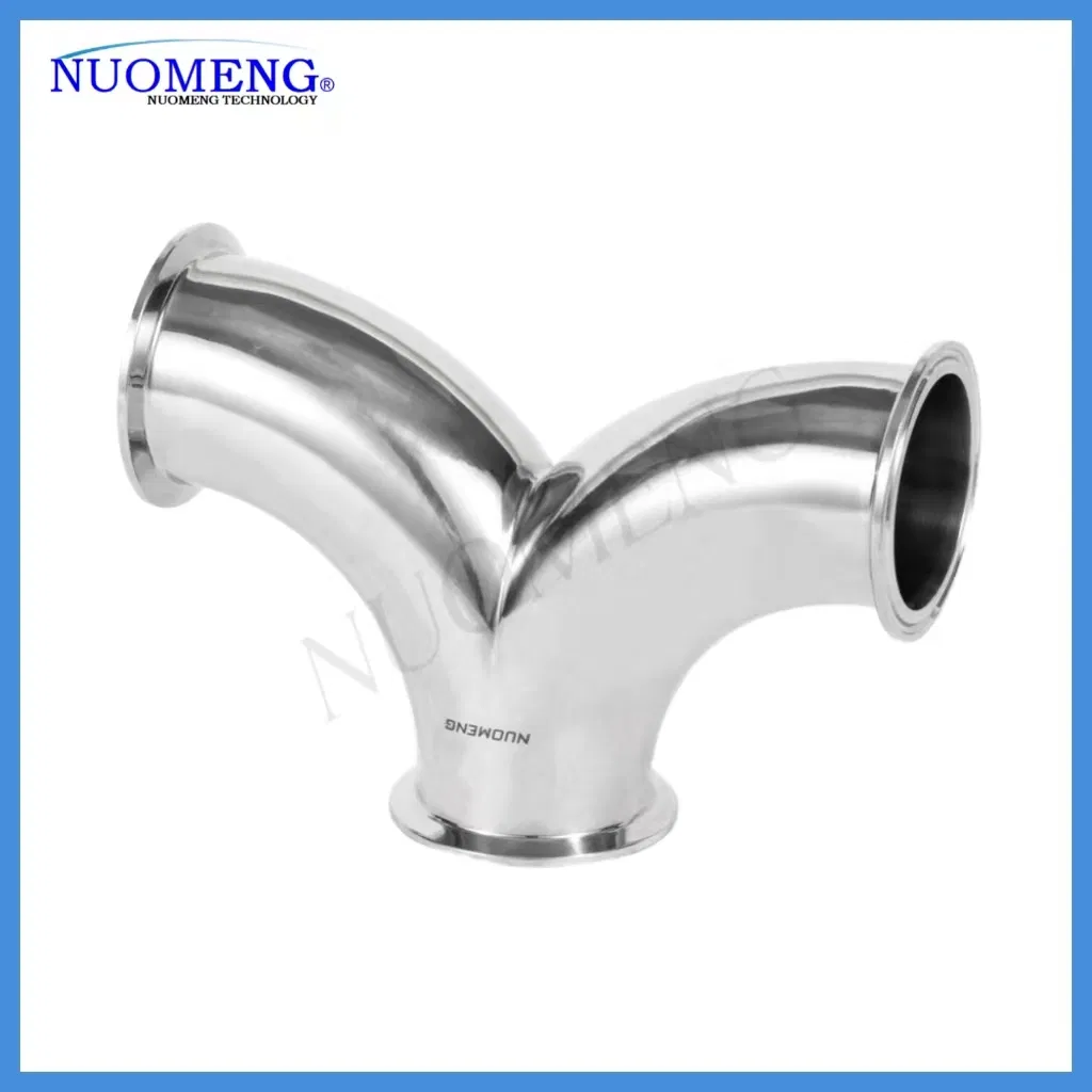 Sanitary Stainless Steel 135 Degree Clamped Y Type Tee