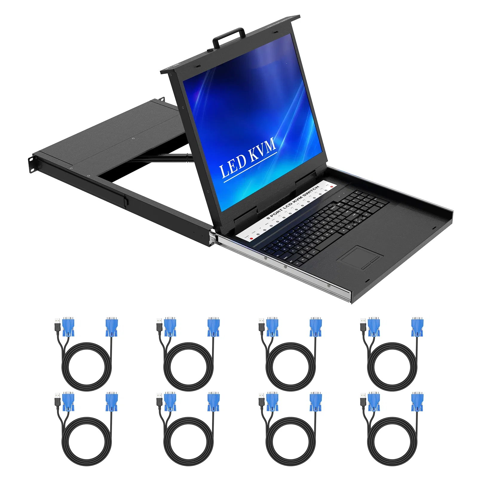 Портативный KVM-коммутатор 15.6" LCD с 4K поддержкой