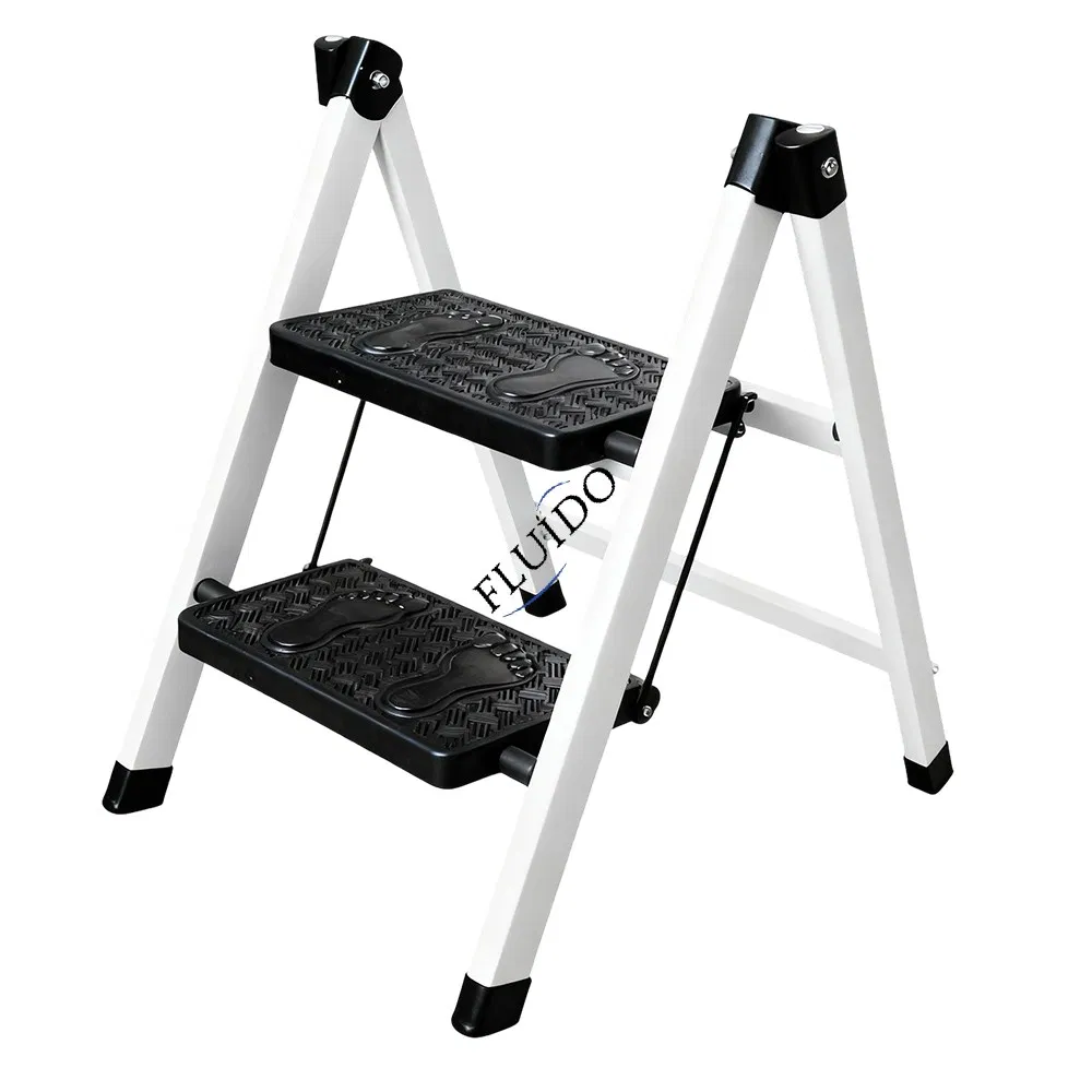 3 Step Ladder Folding Aluminum/Steel Step Ladder for Portable Household Handrail Household
