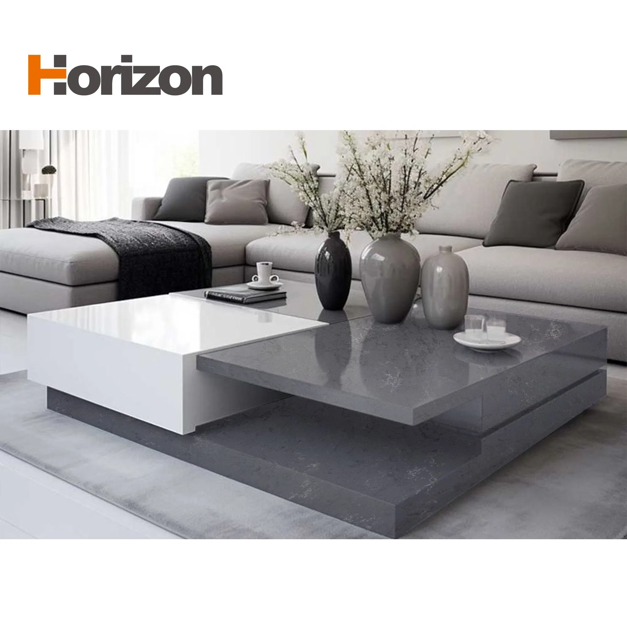 Leading Manufacturer Horizon Stone Supply Quartz Stone for Home Worktop Decoration