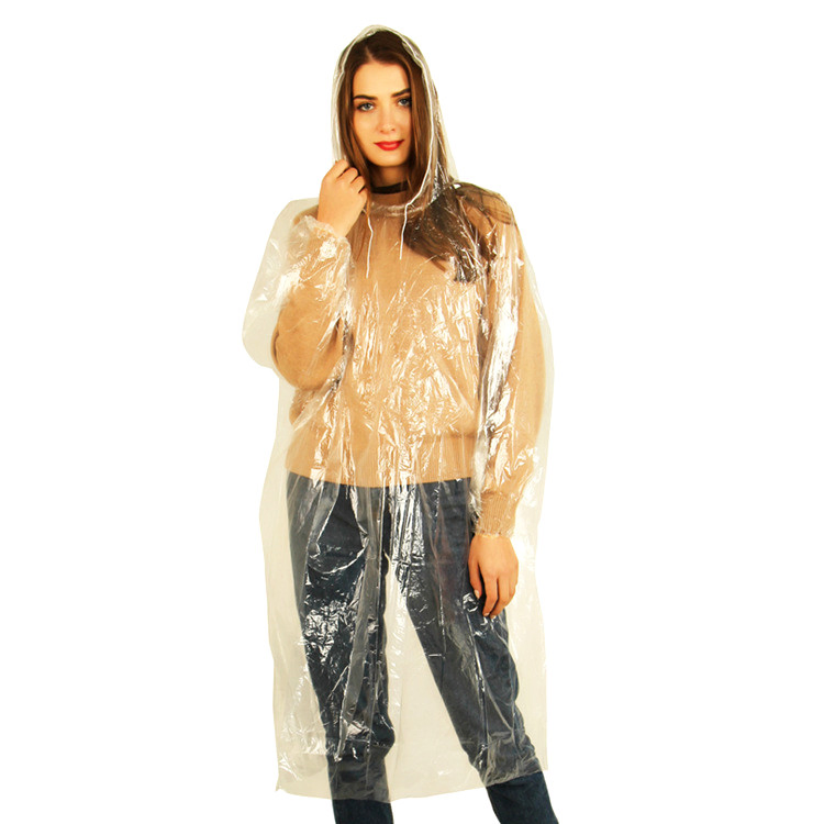 Disposable Cheap Emergency Rain Poncho Rain Coat
