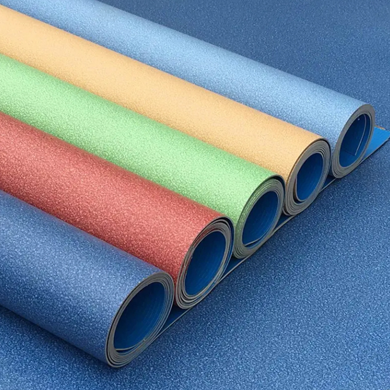 Wholesales Waterproof Hospital PVC Plastic Vinyl Homogeneous Anti-Slip Flooring Roll Plastic Flooring