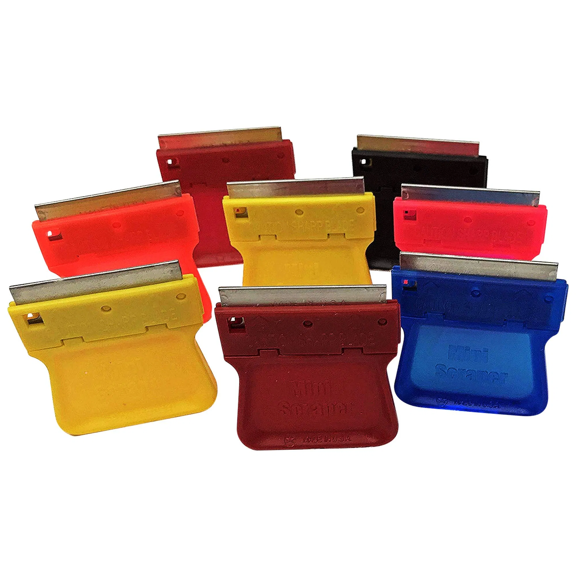 Mini Cleaning Scraper Plastic Razor Scraper W/Double-Edged Plastic Blades or Metal Blades