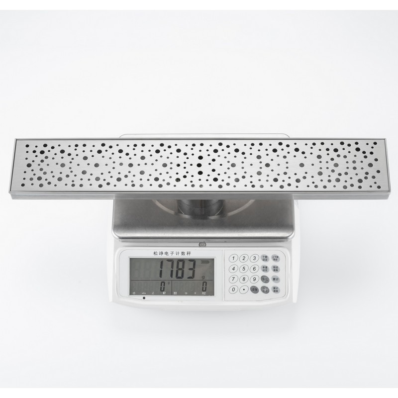 OEM/ODM Custom Stainless Steel Linear Shower Drain 600mm Long Concealed Floor Drain with Logo & Size Customization