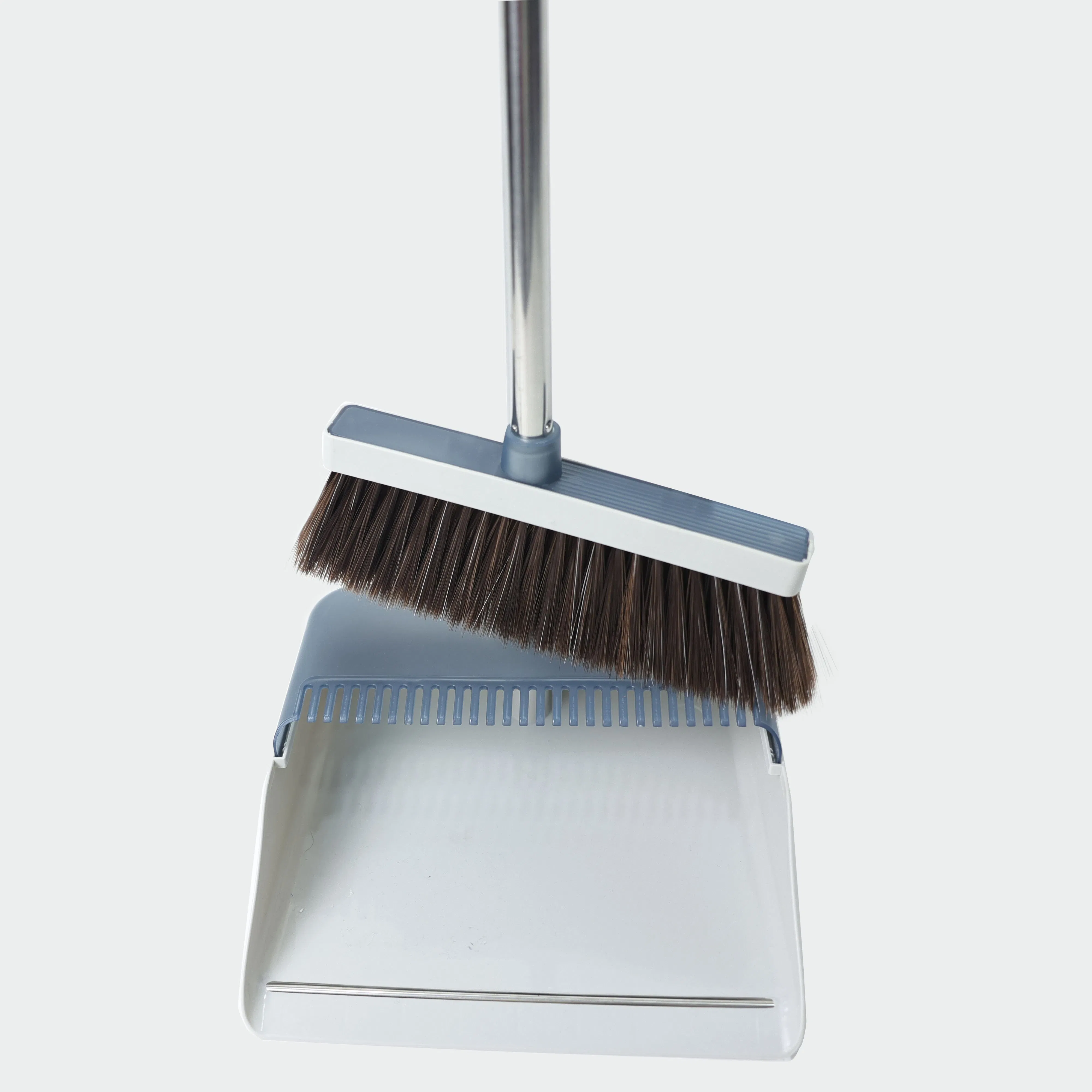 Economic Household Cleaning Dustpan and Broom Set with Soft Pet Bristle