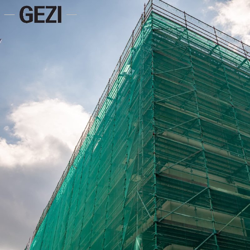 Durable Shade and Debris Net for Building Maintenance and Construction