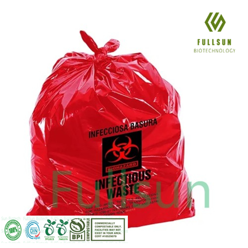 Biodegradable Hospital Biohazard Medical Autoclave Garbage Bags