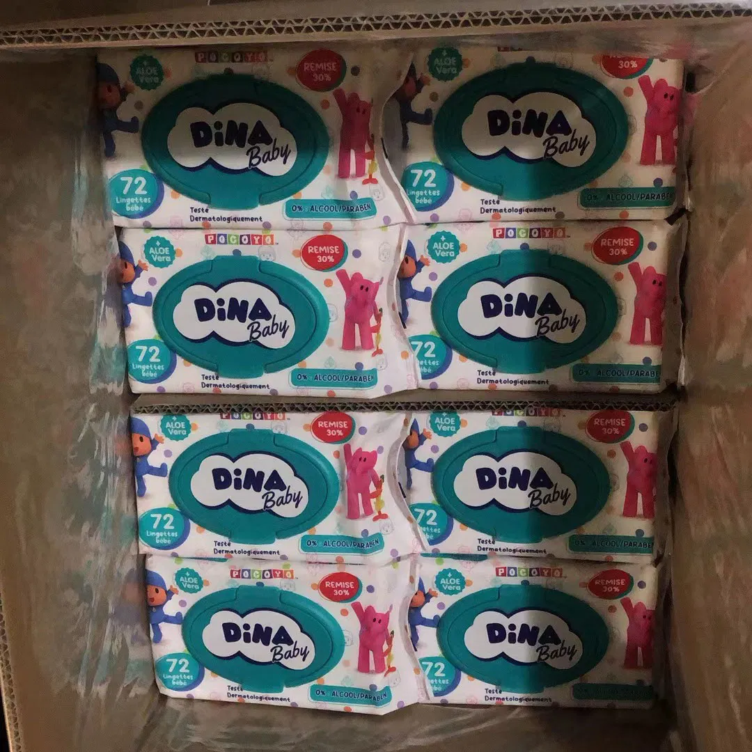 Baby and Adult Face Wipe Hand and Body Cleaning Biodegradable Wipe Wet