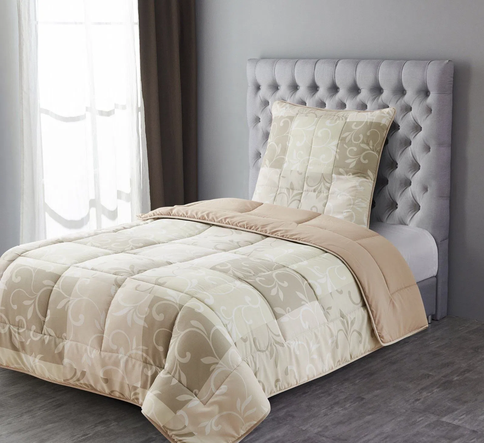 Factory Cheapest Bedding Set Pigment Printed Microfiber Super Soft Down Alternative Bed Duvet Inner Box Quilted Autumn Duvet with Microfiber Quilt