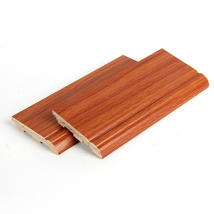 E0 Indoor Wood Engineered Baseboard 12mm Laminate Multilayer Wooden Floor Timber Skirting Boards