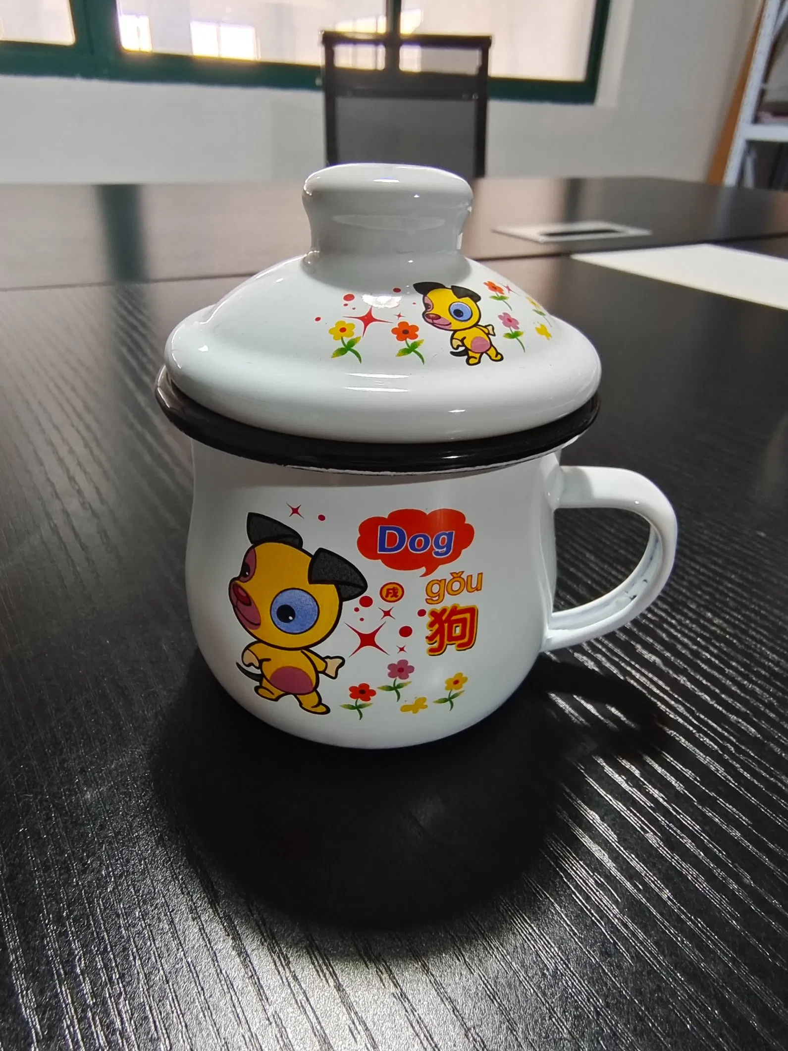 Bellied Mug with Lid, Lid Coffee Mug, Lid Enamel Bellied Mug, Gift Mug, Couples Mugs with Lid