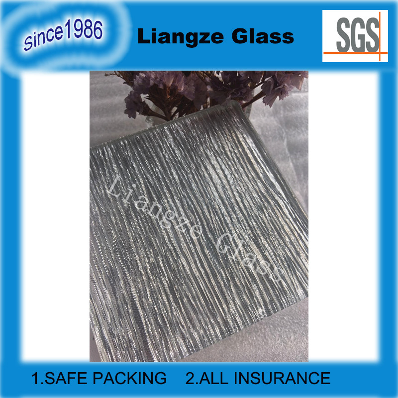 Elegant Silver Silk Laminated Glass for Home Decor