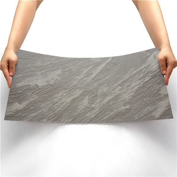 Cheap Factory Competitive Soft Tiles The Rammed Ms Travertine Flexible Stone PVC Natural Veneer Sheet Exterior Faux Stone Wall Panel for Interior Wall Panel