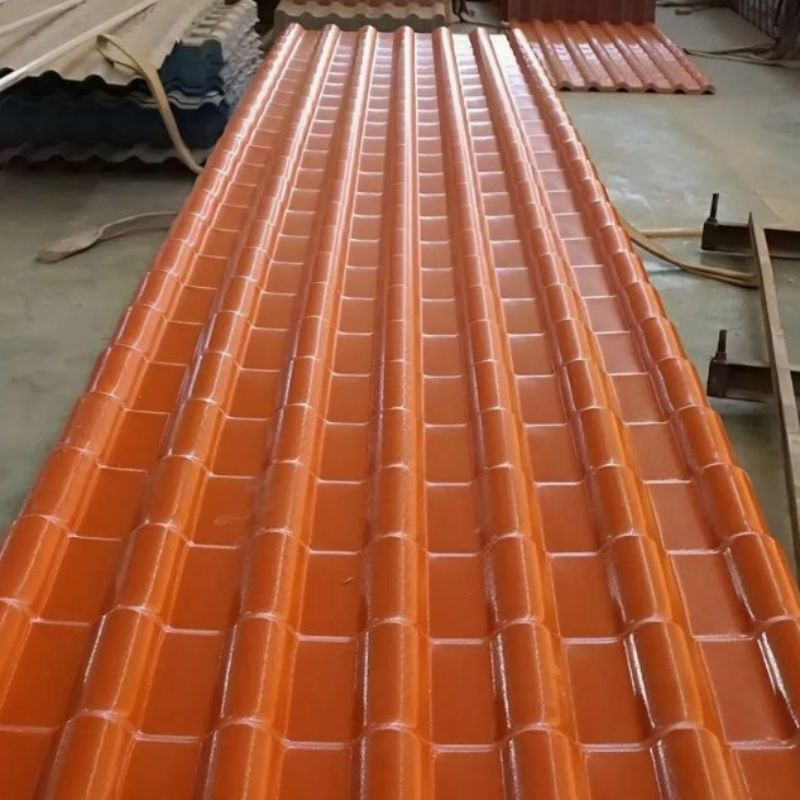 UPVC ASA PVC Plastic Spanish Roofing Sheet Shingle Teja De Techo Roof Tile for Villas/House/Pavilion