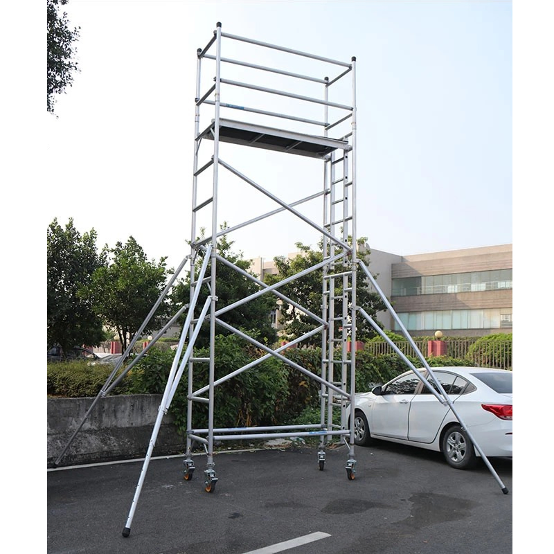 Scaffold/Ladder Frame Factory Wholesale Ladder Scaffolding High Quality Mobile Aluminum Frame Scaffold for Construction