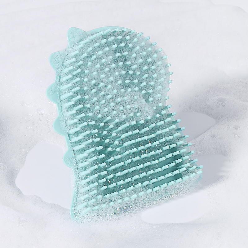 Soft Bath Brush Safety Toddler Shower Bathtub Cute Animal Shape Reusable Silicone Baby Bath Brush