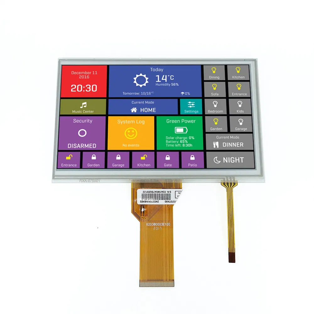 IPS TFT LCD дисплей с сенсорным экраном, 2.2-10.1 дюйма