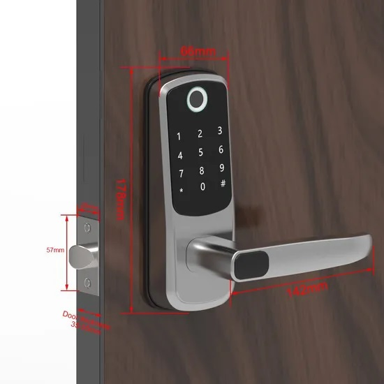 Fingerprint Sliding Handle Keyless Digital Smart Door Lock Door Password Smart Lock