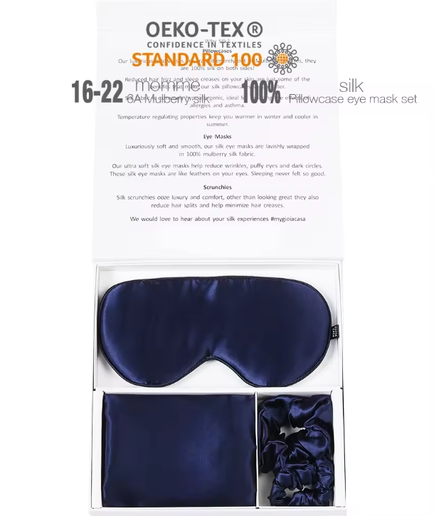 Wholesale Custom Silk Eye Cover Sleeping Under Eye Patches Eye Mask with Logo