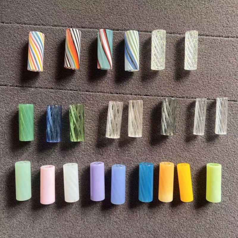 Glass Spiral Shape Cigarette Holder Smoking Pipes Glass Filter Tip
