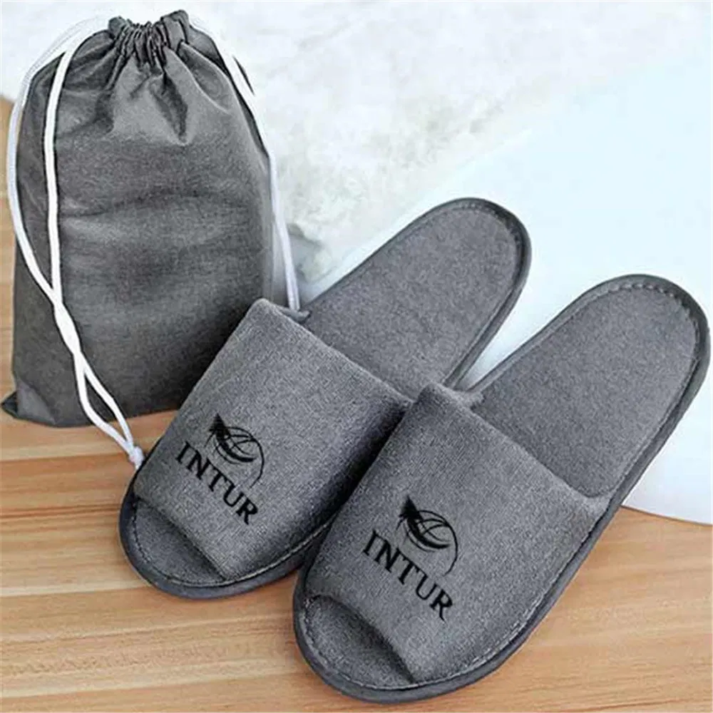 Velour Indoor Guestroom Guesthouse Hotel Disposable Slipper