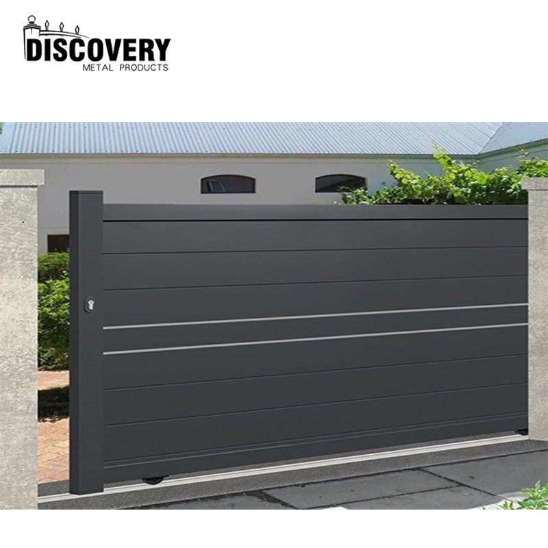 Custom Decorative Aluminum Fence Trellis Gates Sliding Aluminum Gate for Main Entrance