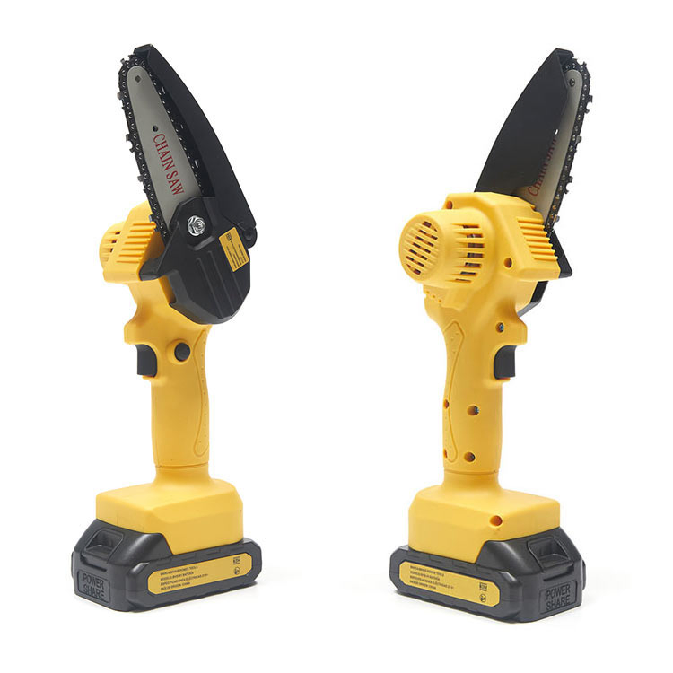 21V Cordless Electric Handheld Small Mini Chainsaw for Wood Cutting Tree Trimming