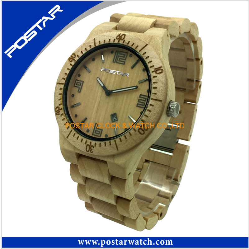 High Quality Wholesale Classic OEM Quartz Wrist Wooden Watches