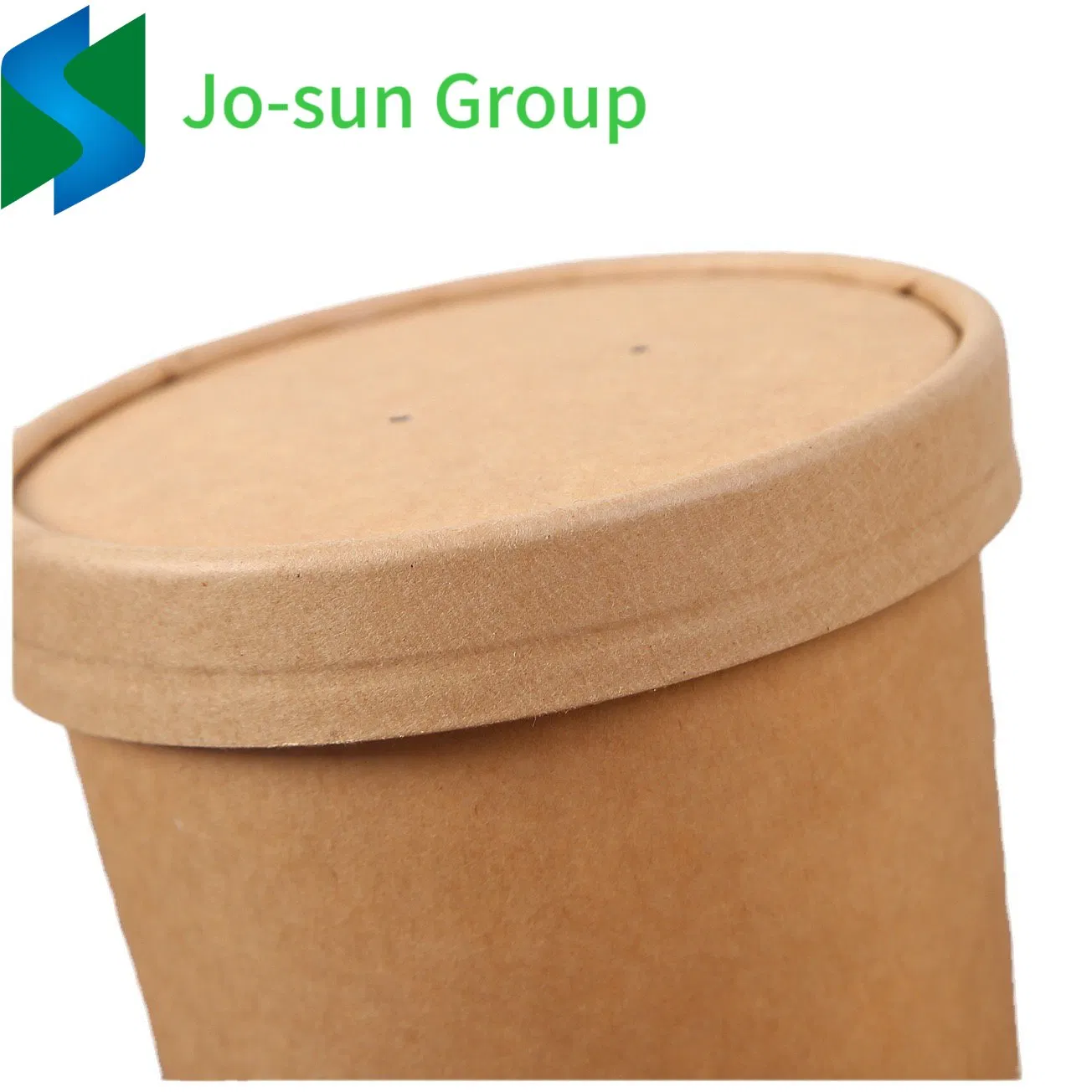 Jo-Sun 12 Oz Disposable Microwave Soup Bowl Kraft Paper Cup and 750 Ml Bucket with Paper Lid